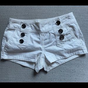 Express white shorts